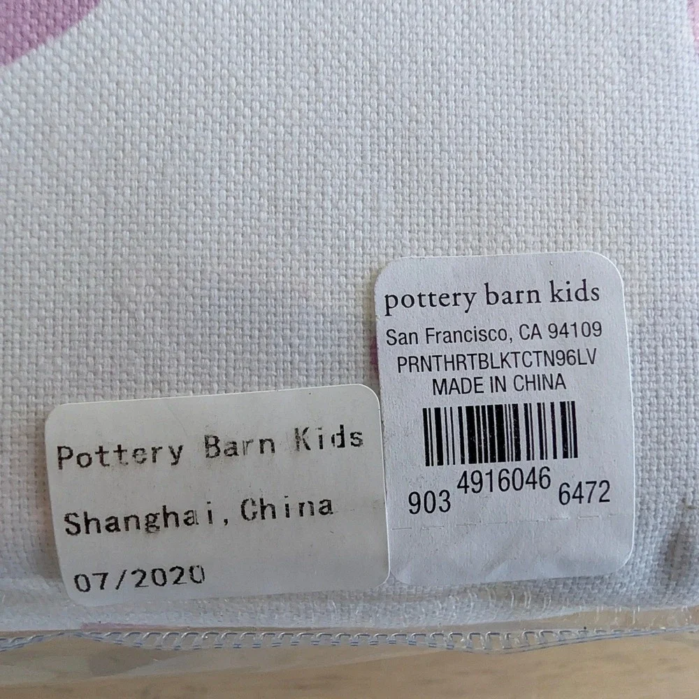 Pottery Barn Kids Printed Hearts Blackout Curtain 96